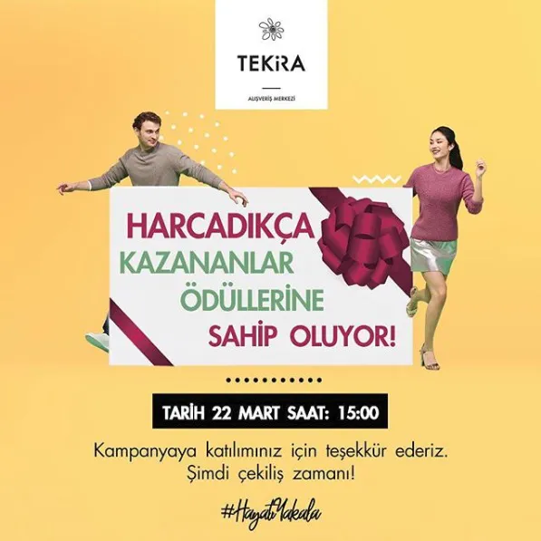 Tekira AVM Param Kart Çekilişi Gerçekleşiyor!