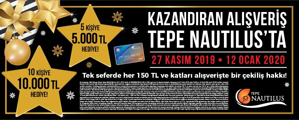 Tepe Nautilus 125.000 TL Hediye Çekiliş Kampanyası!