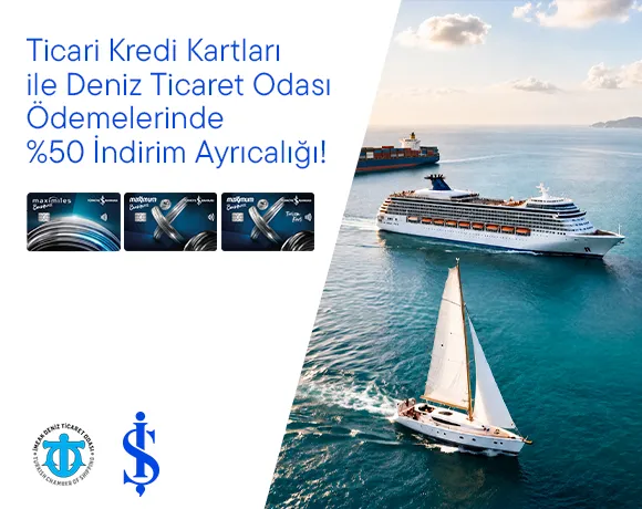 İş Bankası Ticari Kredi Kartı ile Deniz-DTÖ İndirimi