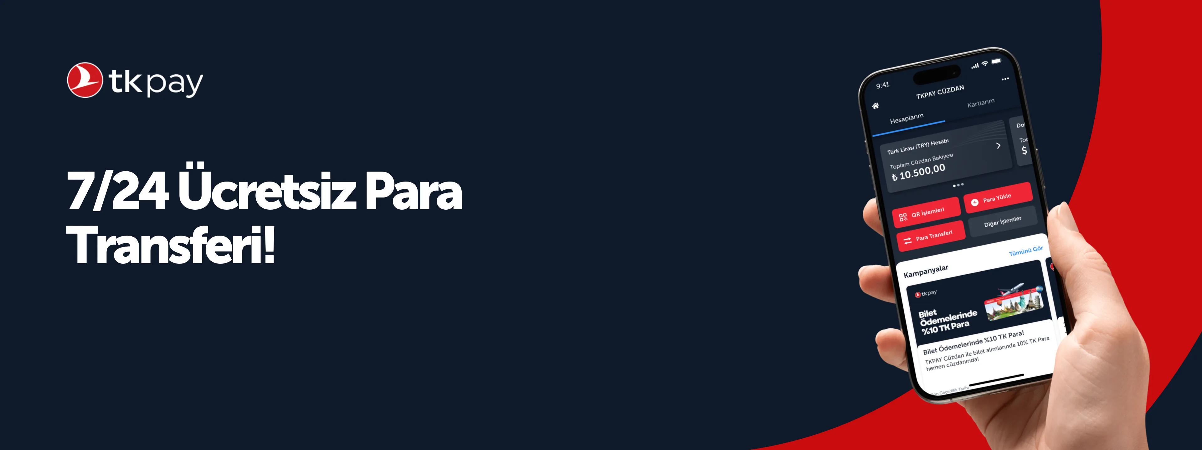 TKPAY Cüzdanla Ücretsiz Havale