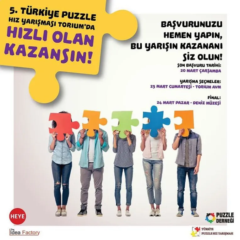 5. Türkiye Puzzle Hız Yarışması Torium'da! 