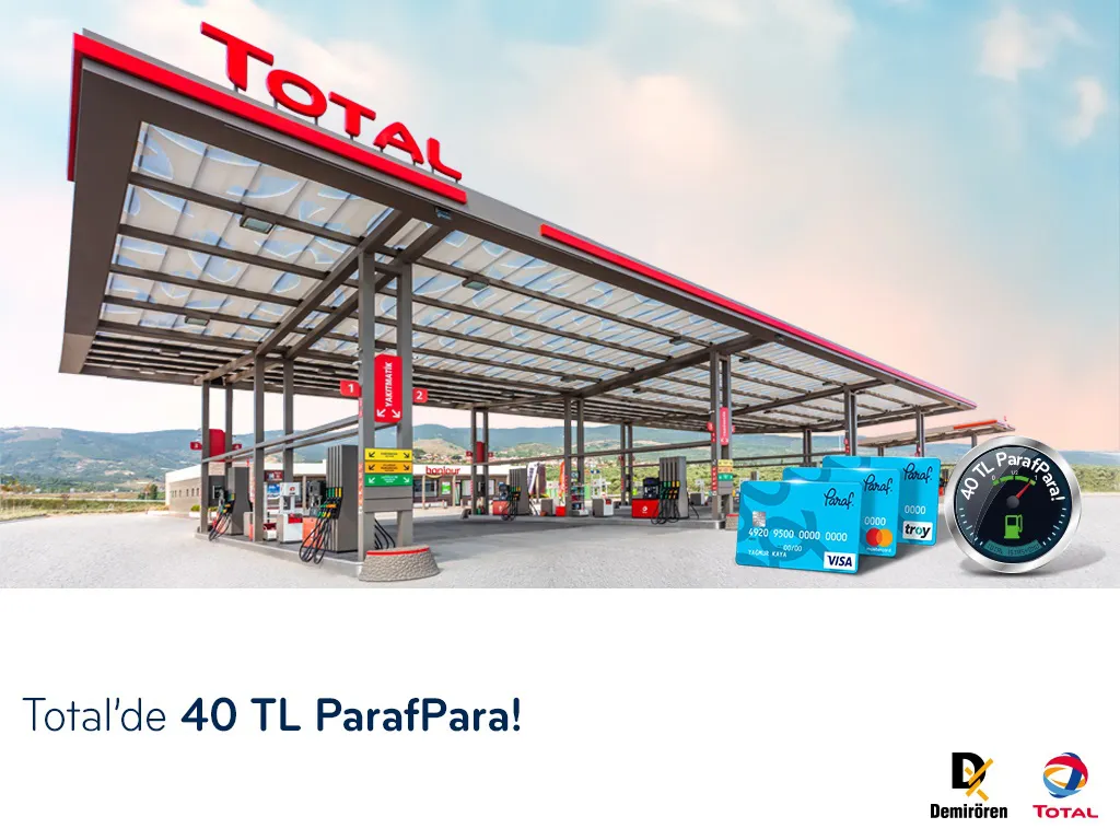 Total'de 40 TL ParafPara Fırsatı!