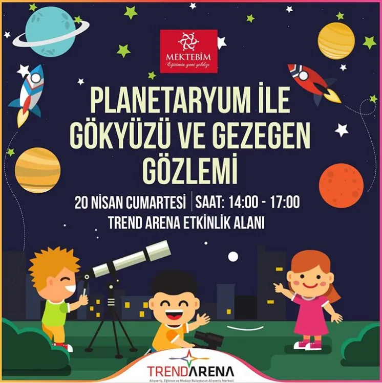 Planetaryum ile yıldızlara doğru bir yolculuğa ne dersin?