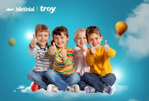 TROY Logolu Bankkart'ınıza Biletinial Kids'te %25 İndirim