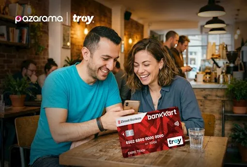 TROY Logolu Bankkart'la Pazarama İndirimi