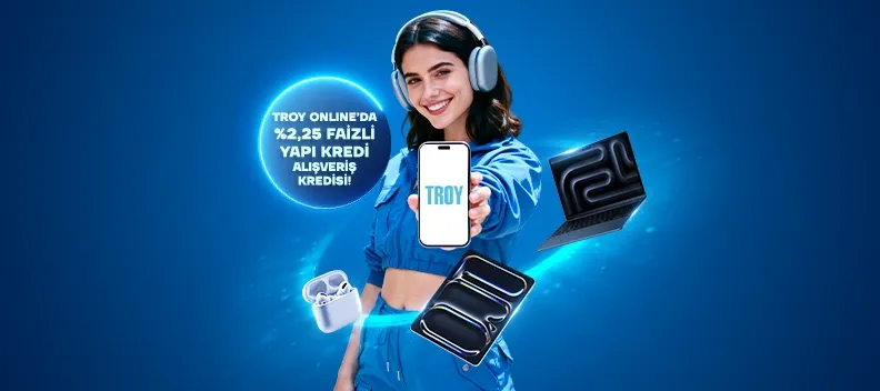 Troy Online’da %2,25 faizli Yapı Kredi Alışveriş Kredisi fırsatı!