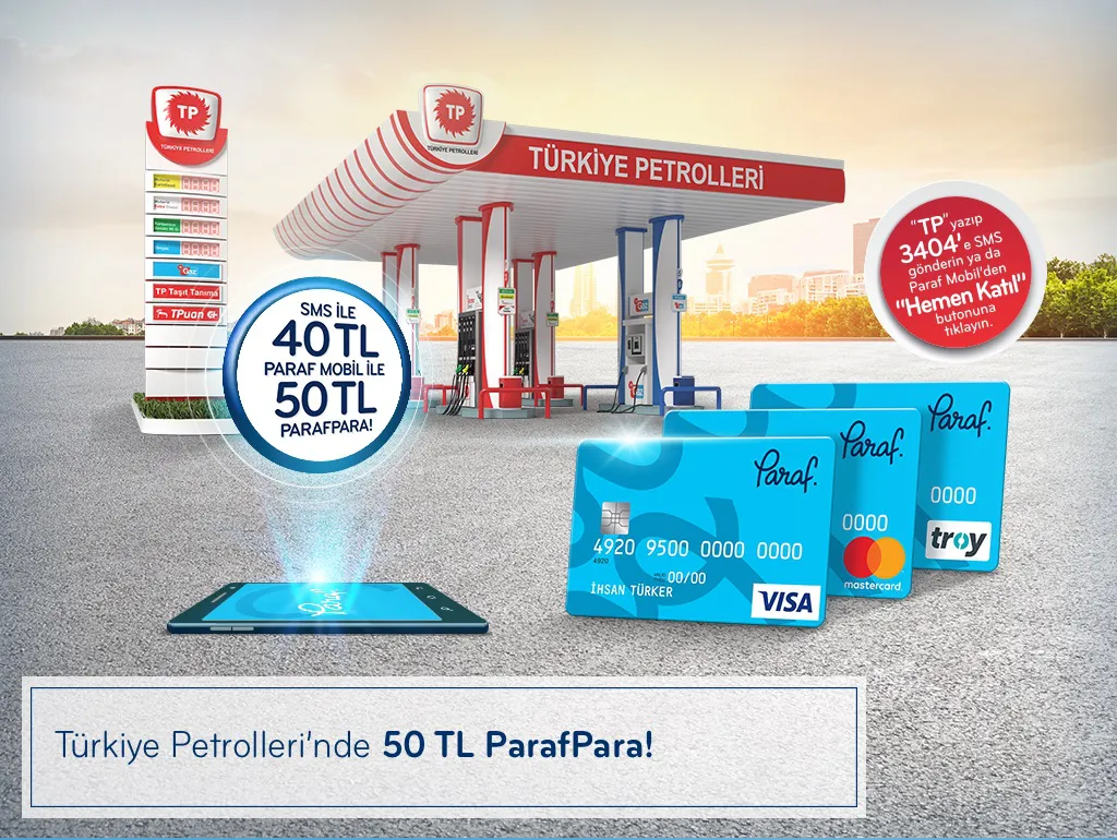 Türkiye Petrollerinde 50 TL ParafPara! Türkiye Petrollerinde 50 TL ParafPara!