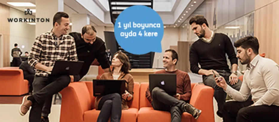 Turuncu Ekstra'lılara Workinton'larda coworking günlük kullanımı hediye!