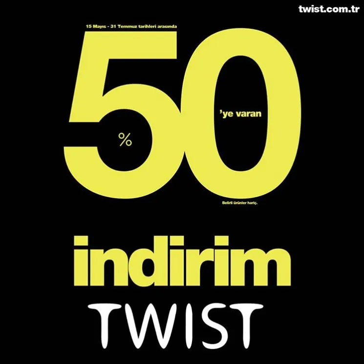 Twisterlara %50 indirim müjdesi! Twisterlara %50 indirim müjdesi!