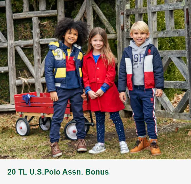 20 TL U.S.Polo Assn. Bonus!