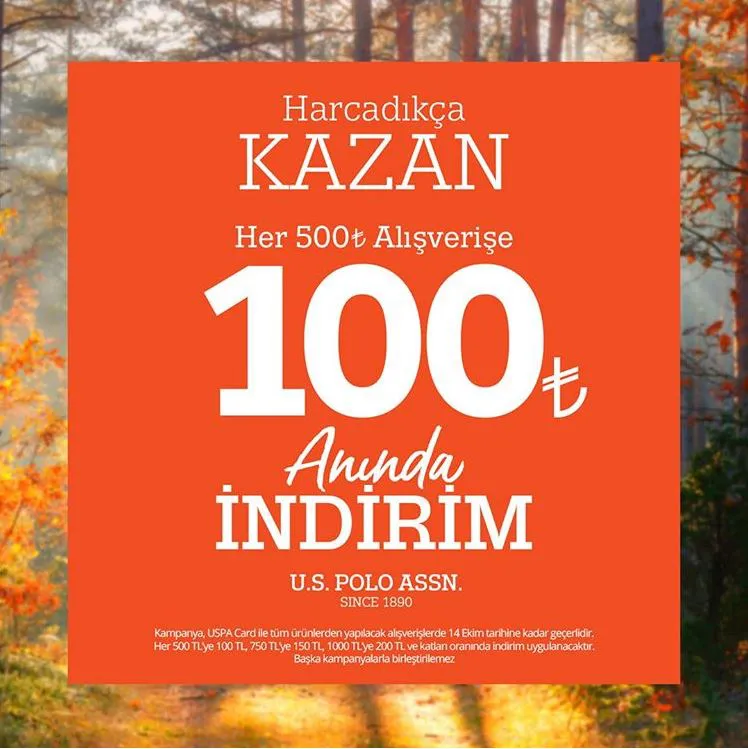 U.S. Polo Assn.'de harcadıkça kazanın, fırsatları yakalayın!