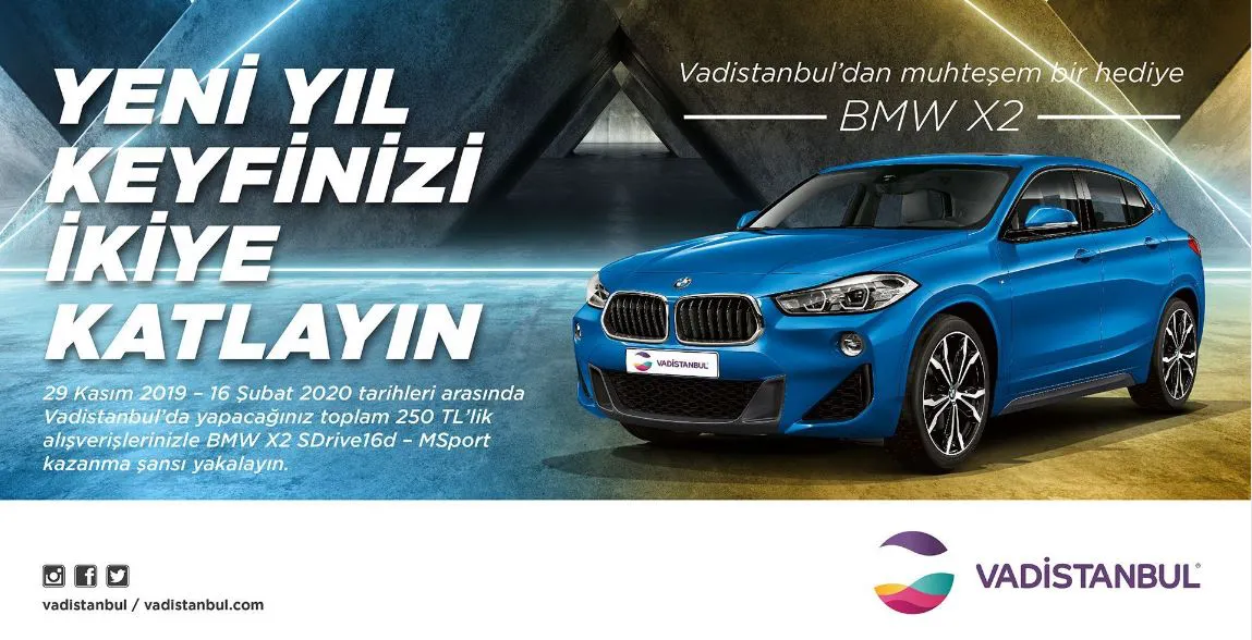 Vadistanbul BMW X2 Çekiliş Kampanyası!