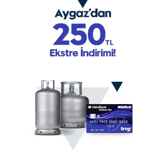 Vakıfkart x Aygaz: 250 TL Ekstre İndirimi!
