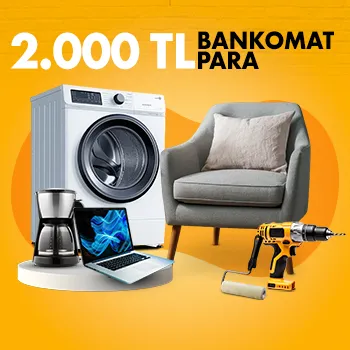 Vakıfkart ile Mobilya, Beyaz Eşya Alışverişinde 2000 TL Bankomat Para