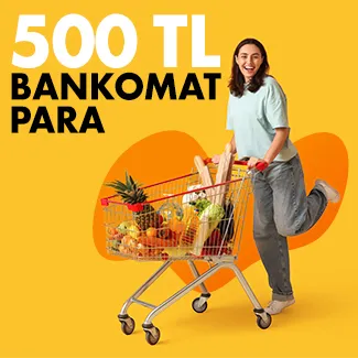Vakıfkart ile Market Alışverişinde 500 TL Bankomat Para