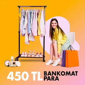 Vakıfkart ile Bankomat Kart ile giyim ve kozmetik alışverişlerinize 450 TL Bankomat Para!