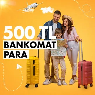 Vakıfkart ile Bankomat Kart ile otel, konaklama, tur ve bilet alışverişlerinize 500 TL Bankomat Para!