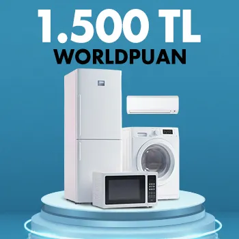 Vakıfkart ile Beyaz Eşyada 1500 TL Worldpuan!