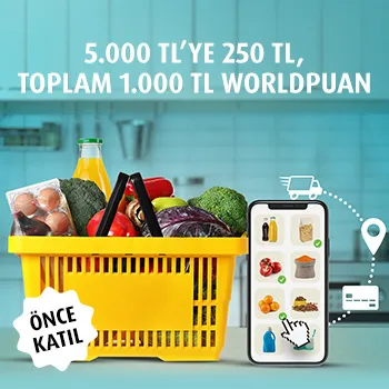 Vakıfkart Gıda Market Kampanyası: 1000 TL Worldpuan!