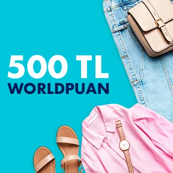 Vakıfkart ile Giyim Alışverişinde 500 TL Worldpuan