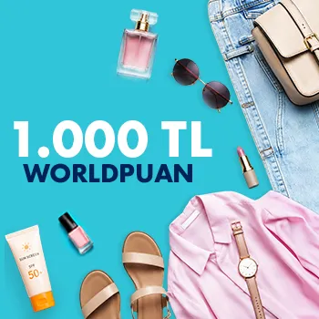Vakıfkart ile Giyim Alışverişinde 1000 TL Worldpuan