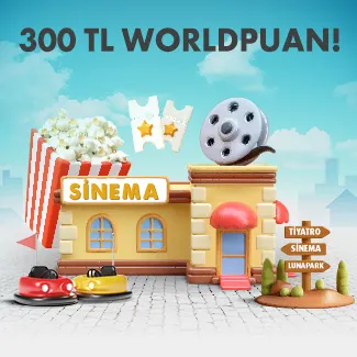 Vakıfkart ile Eğlenceye 300 TL Worldpuan!