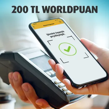 Vakıfkart: Her Alışverişe 20 TL Worldpuan!