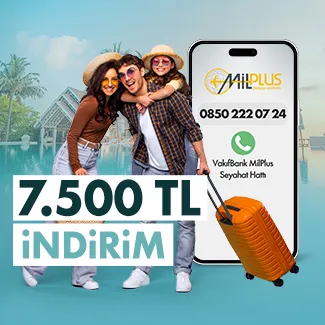 Vakıfkart MilPlus Seyahat Otel İndirimi