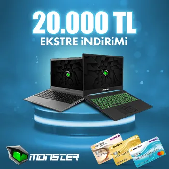 Vakıfkart x Monster: 20.000 TL İndirim Fırsatı!