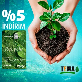 Vakıfkart Recycle Card ile Tema Vakfı Bağışında %5 İndirim