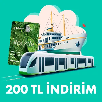 Vakıfkart Recycle Card ile Toplu Taşıma İndirimi