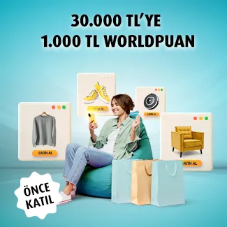 Vakıfkart ile E-Ticaret Kampanyası: 1000 TL Worldpuan!