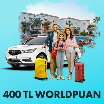 Vakıfkart Seyahat Kampanyası: 400 TL Worldpuan!