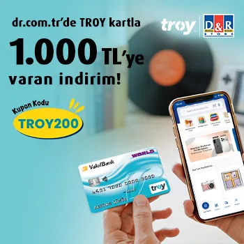 Vakıfkart & D&R: 1000 TL'ye 200 TL İndirim!