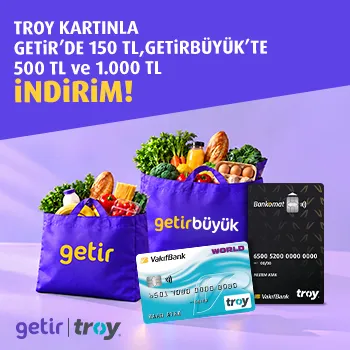 Vakıfkart TROY ile GetirBüyük'te İndirim Kampanyası
