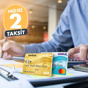 Vakıfkart ile Vergi harcamalarınıza faizsiz 2 ay taksit fırsatı!