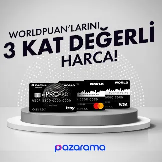 Vakıfkart ile Worldpuan Kampanyası: 3 Kat Değerli Harcayın!