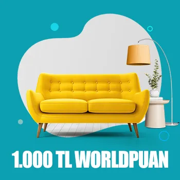 Vakıfkart ile Yapı market ve mobilya alışverişinize 1.000 TL Worldpuan!