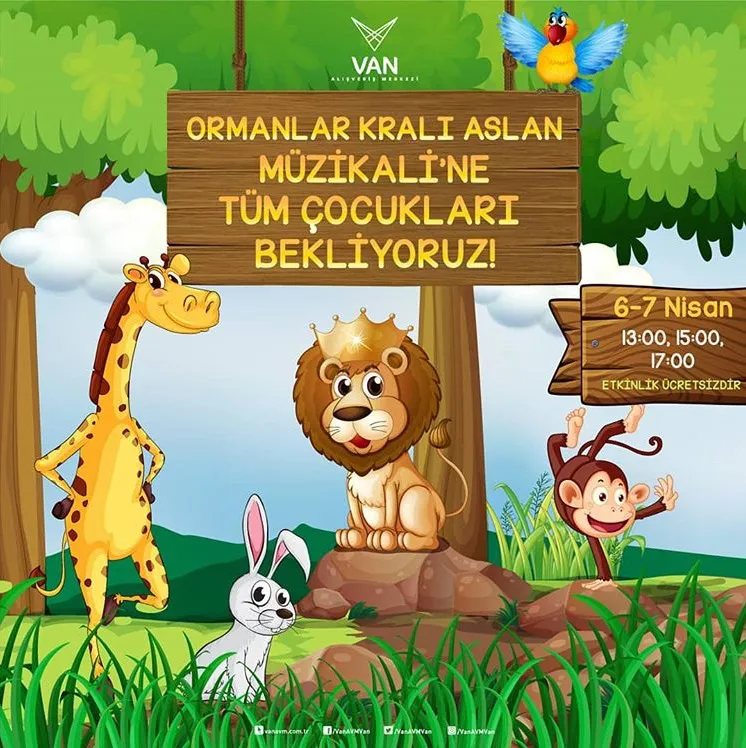 Van AVM Ormanlar Kralı Aslan Müzikali!
