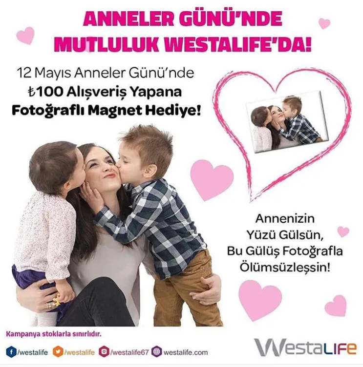 Anneler Günü'nde Mutluluk Westalife'da! Anneler Günü'nde Mutluluk Westalife'da!