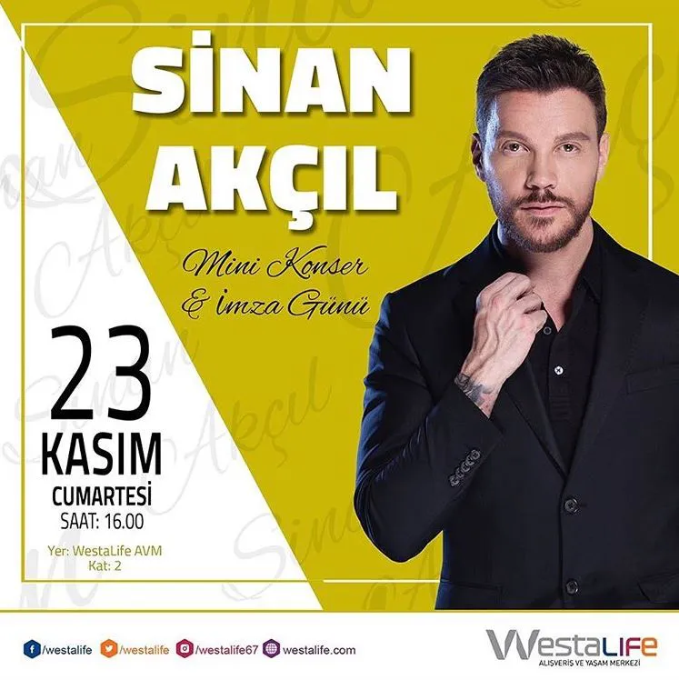 WestaLife AVM Sinan Akçıl Mini Konser ve İmza Günü!