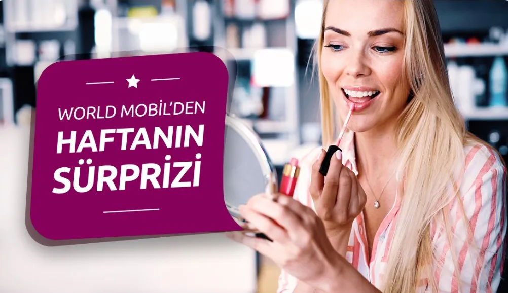 World Mobil Haftanın Fırsatı Kozmetik'te 25 TL WorldPuan!