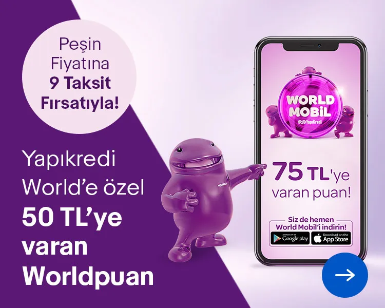 Gittigidiyor.com'da 75 TL Worldpuan!