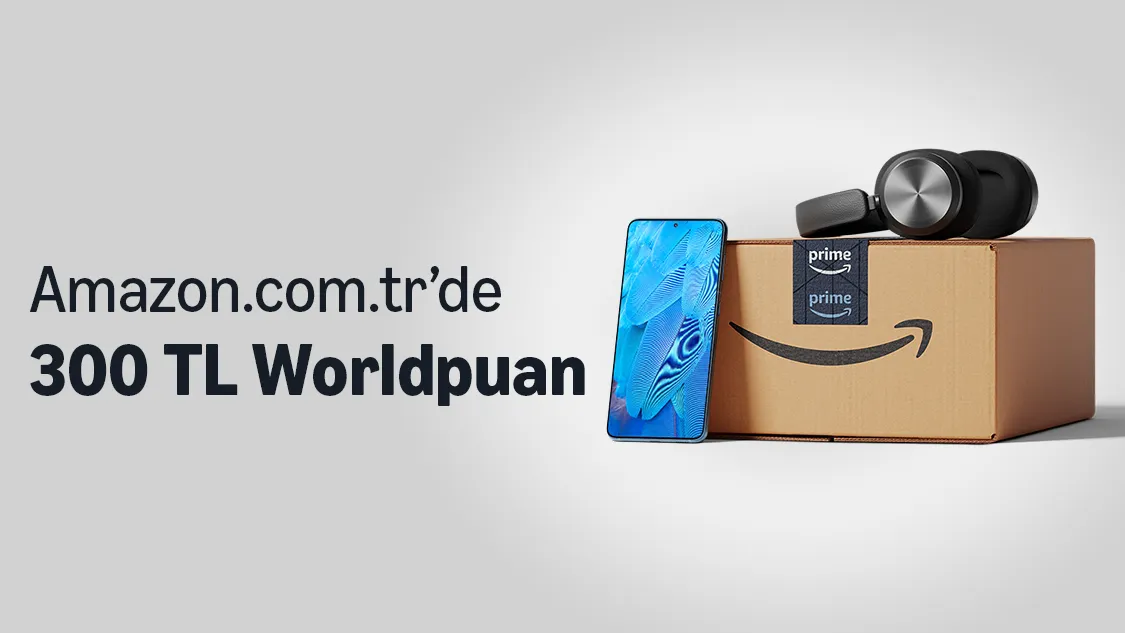 Worldcard ile Amazon.com.tr’de 300 TL Worldpuan!