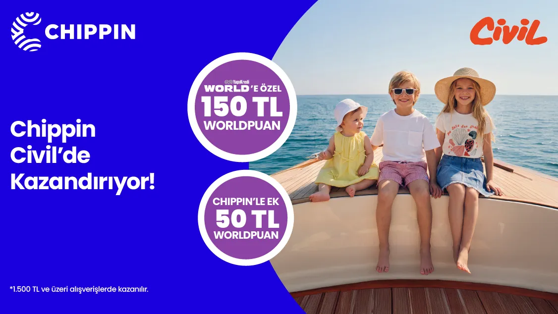Worldcard ile Civil'de İndirim: 200 TL Worldpuan!