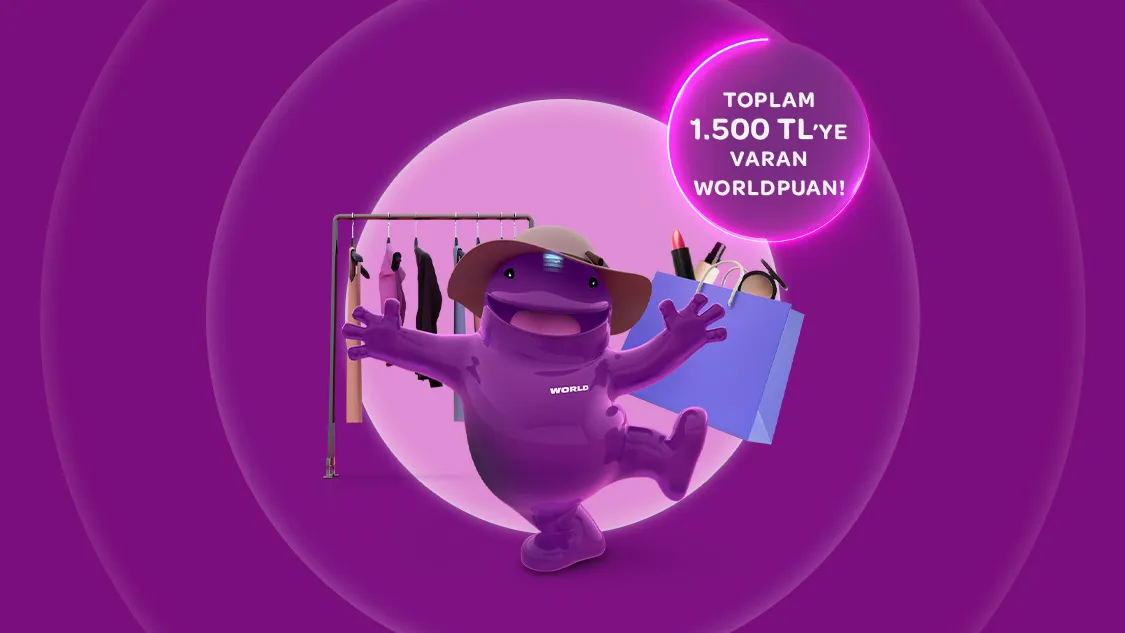 Worldcard Giyim ve Kozmetik Kampanyası: 1500 TL WorldPuan
