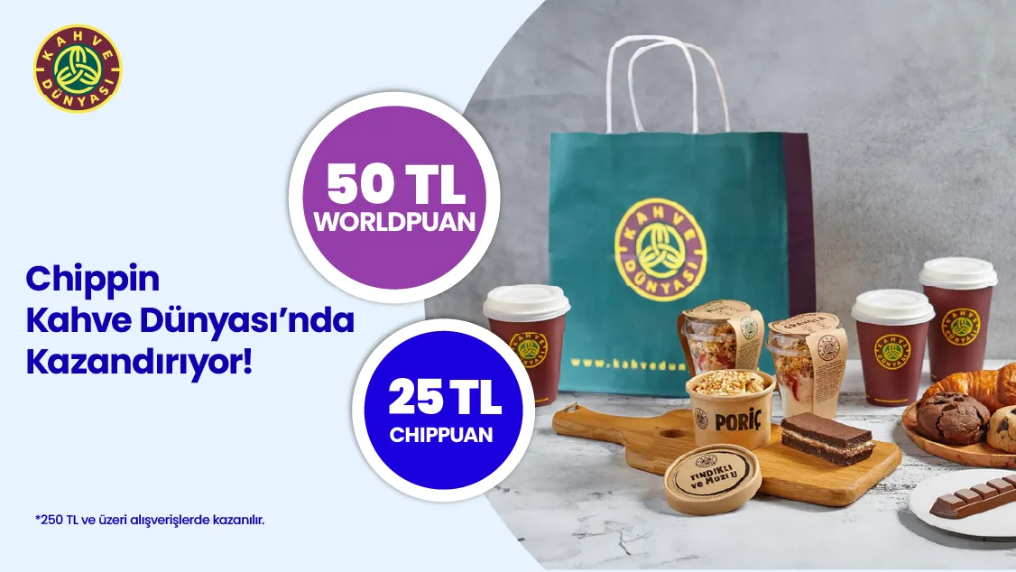 Worldcard ile Kahve Dünyası: Chippin’den Çifte Puan!