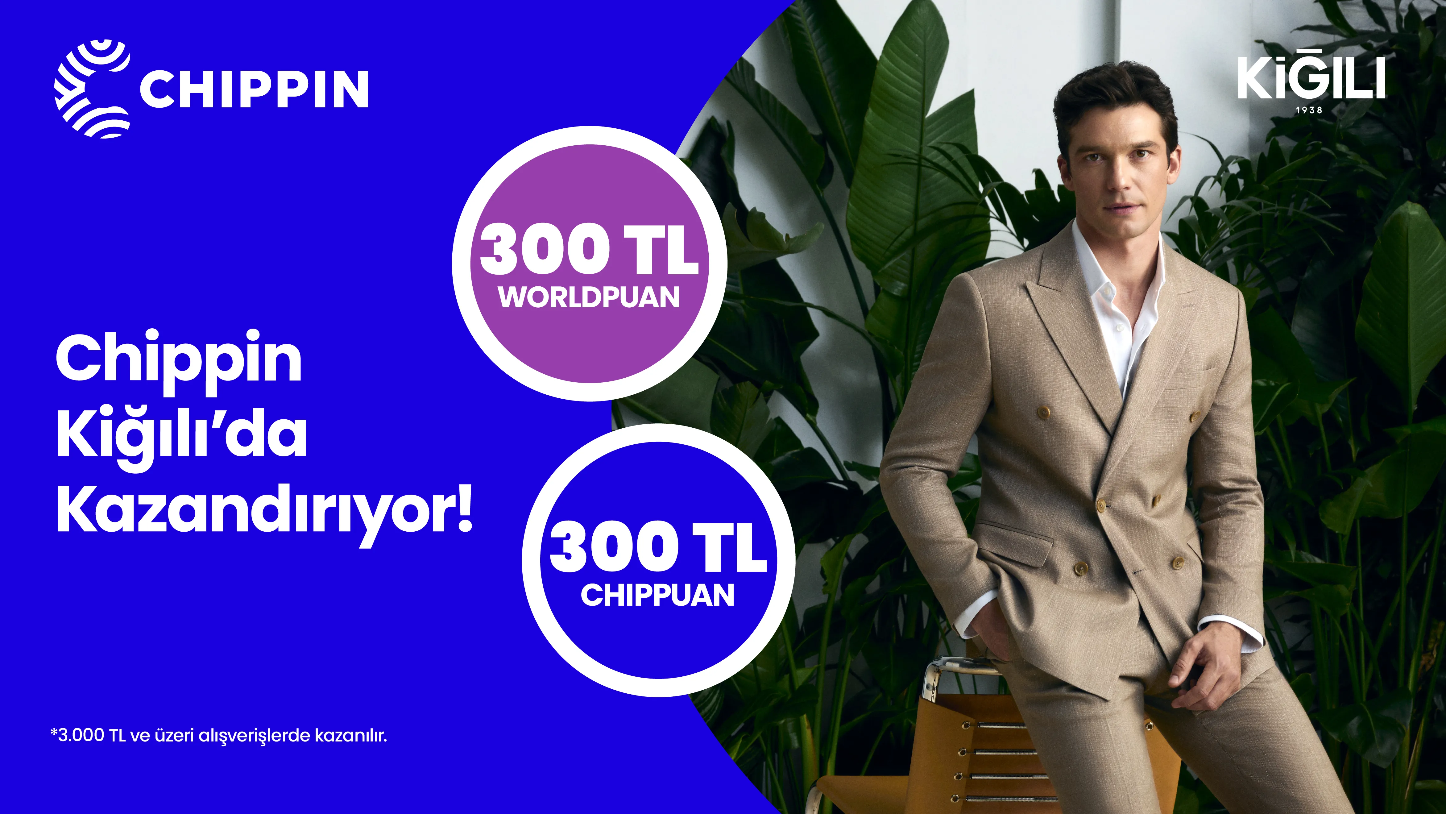 Worldcard ile Kiğılı’da 300 TL Worldpuan ve 300 TL ChipPuan! Üstelik 6 taksit!