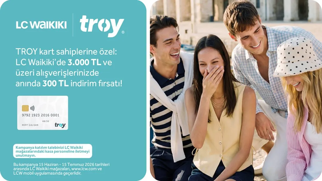 Worldcard x LC Waikiki TROY Kart İndirimi
