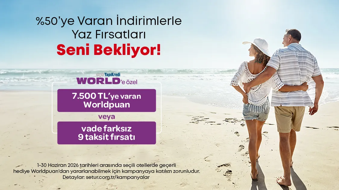 Worldcard ile Setur Kampanyası: 7.500 TL Worldpuan!
